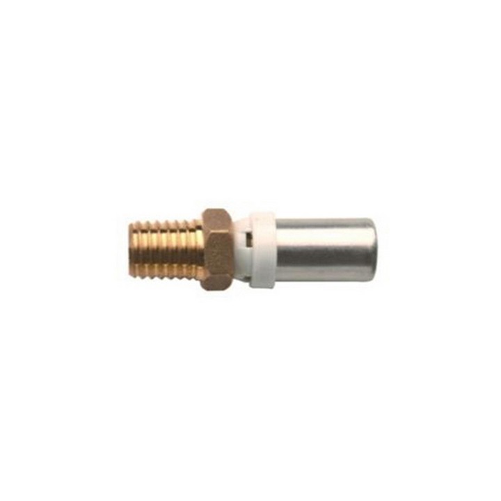 RACCORDO DIRITTO MASCHIO IBP A PRESSARE PER MULTISTRATO 3/4x20