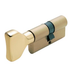ISEO F5 8259 CILINDRO SAG C/POM 30-30 OTTONATO C/3CH