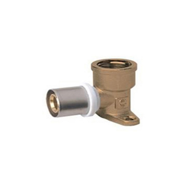RACCORDO FEMMINA CON FLANGIA IBP A PRESSARE PER MULTISTRATO 1/2x20