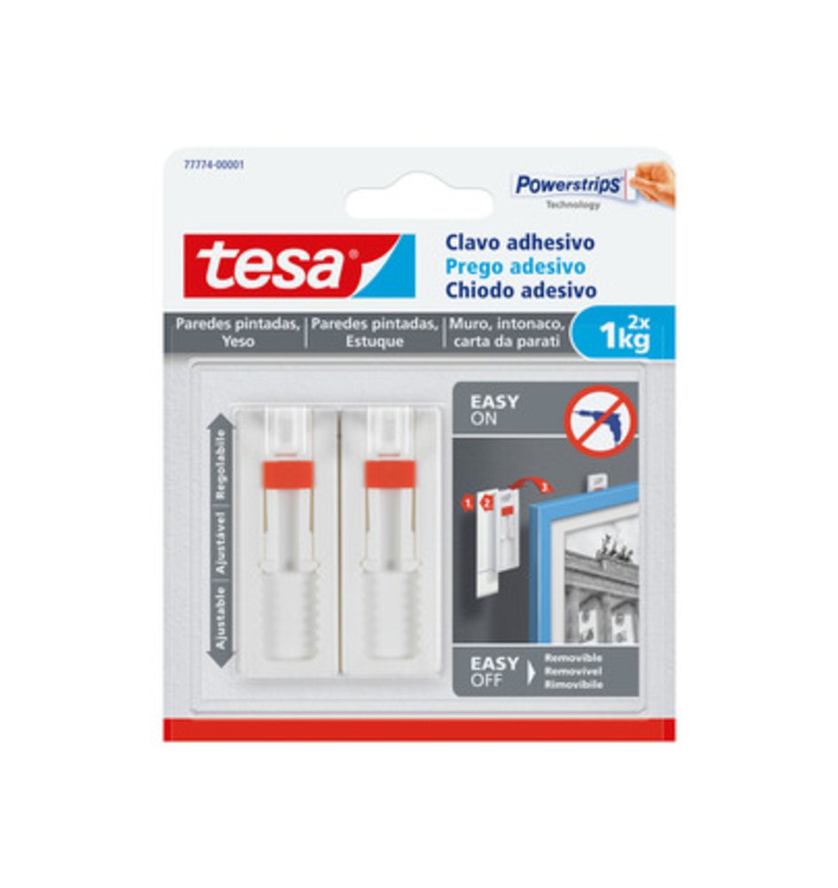 GANCIO ADESIVO TESA POWERSTRIPS QUADRO REG 2 PZ