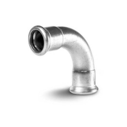 CURVA FF 90° A PRESSARE IN ACCIAIO CARBONIO Diam. 22