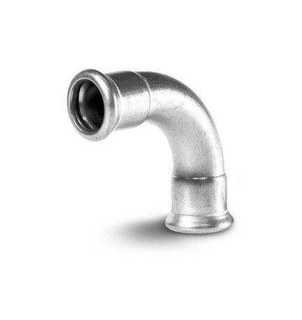 CURVA FF 90° A PRESSARE IN ACCIAIO CARBONIO Diam. 22