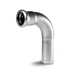 CURVA MF 90° A PRESSARE IN ACCIAIO CARBONIO Diam. 22