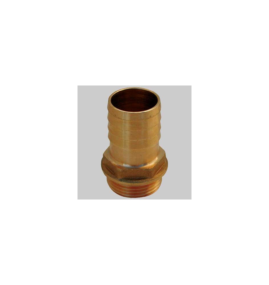 RACCORDO PORTA GOMMA TIPO 'ROMA' OTTONE - 1/2 x 20