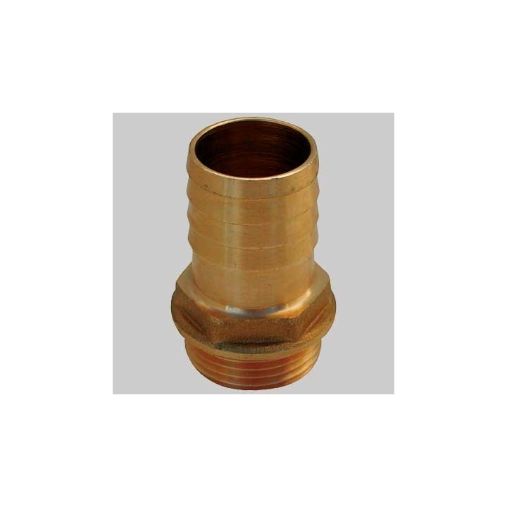 RACCORDO PORTA GOMMA TIPO 'ROMA' OTTONE - 1/2 x 20