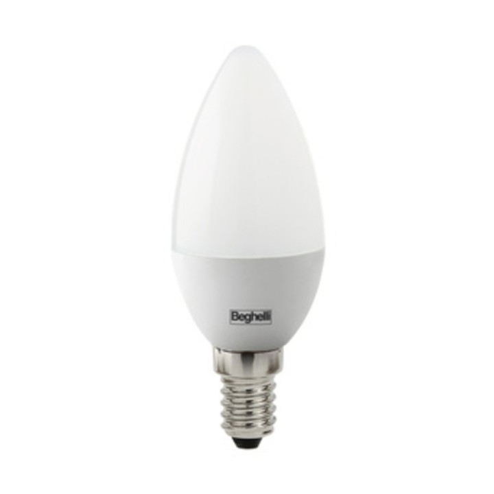 BEGHELLI LED OLIVA E14 5W 56820 FRED 6500K* PLAST