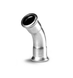 CURVA FF 45° A PRESSARE IN ACCIAIO CABONIO Diam. 35