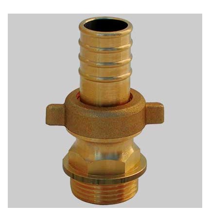 RACCORDO DIRITTO PER POMPA OTTONE - 1" x 30