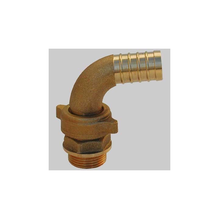 RACCORDO CURVO PER POMPA OTTONE - 1"1/4 x 35