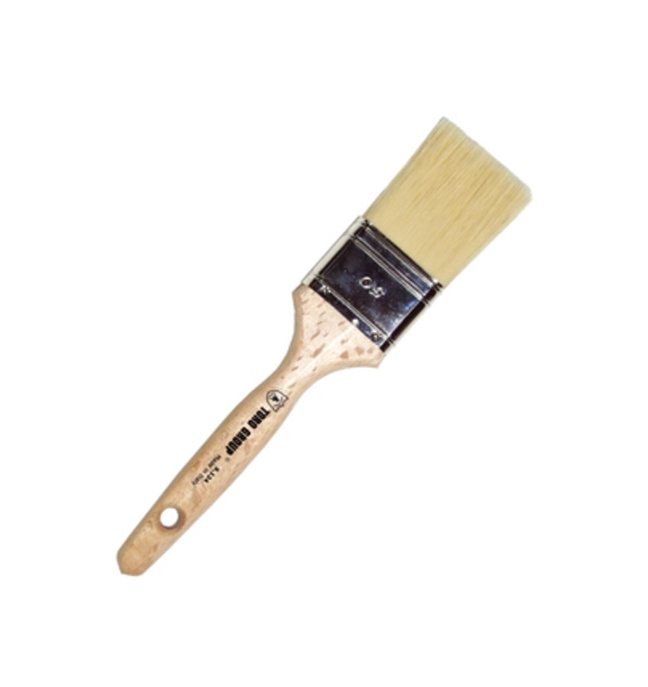 PENNELLESSA MISTA MANICO LEGNO S.124 40 MM