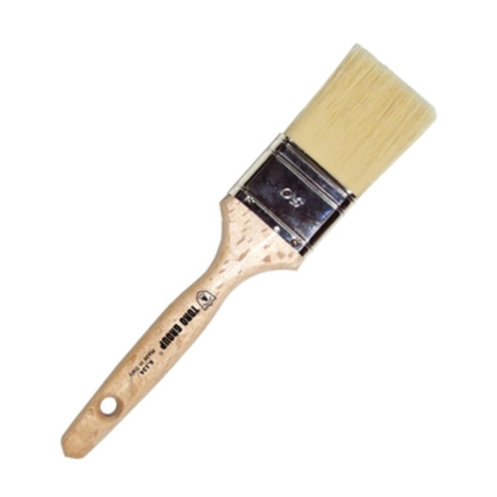 PENNELLESSA MISTA MANICO LEGNO S.124 60 MM
