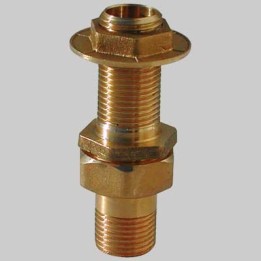 RACCORDO DIRITTO PER CASSONI IN OTTONE - 1"1/4