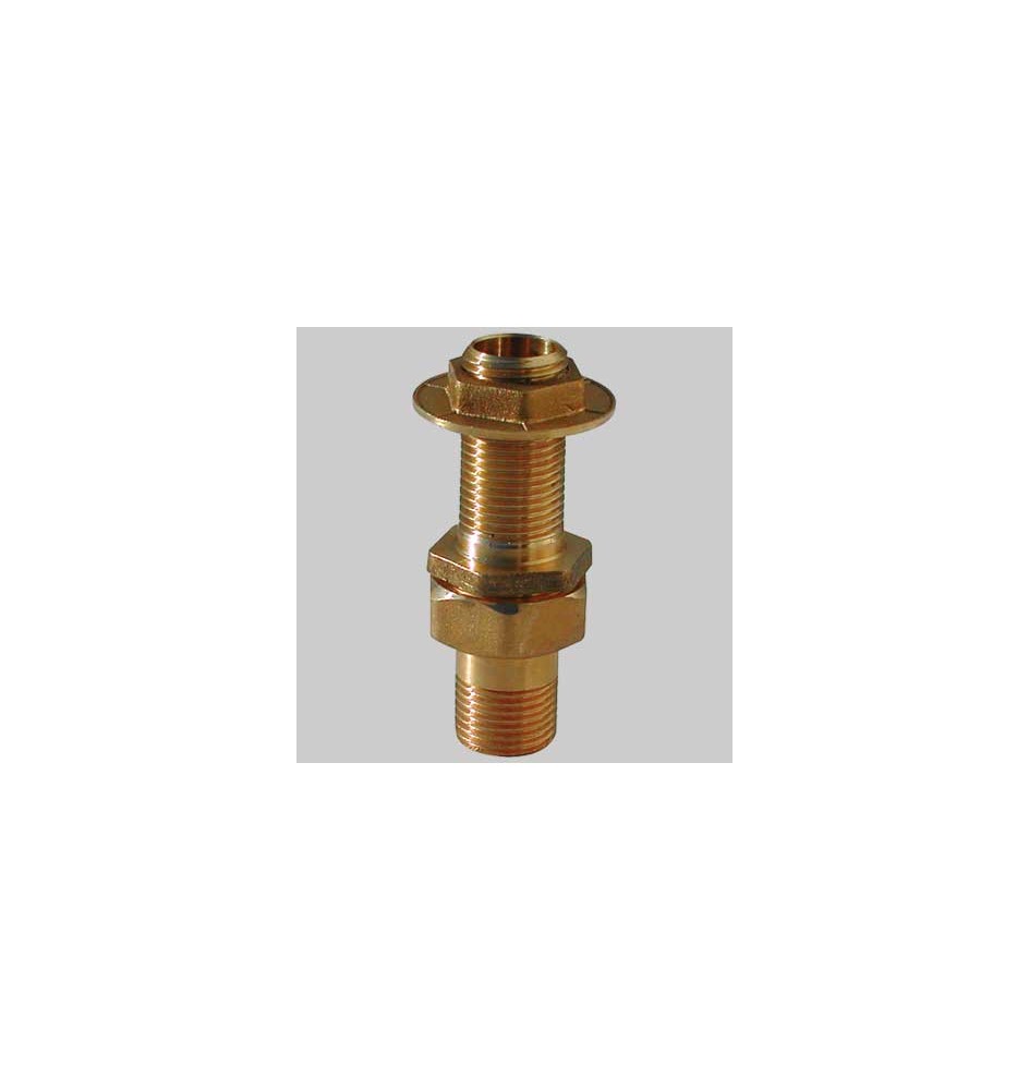 RACCORDO DIRITTO PER CASSONI IN OTTONE - 1"1/4