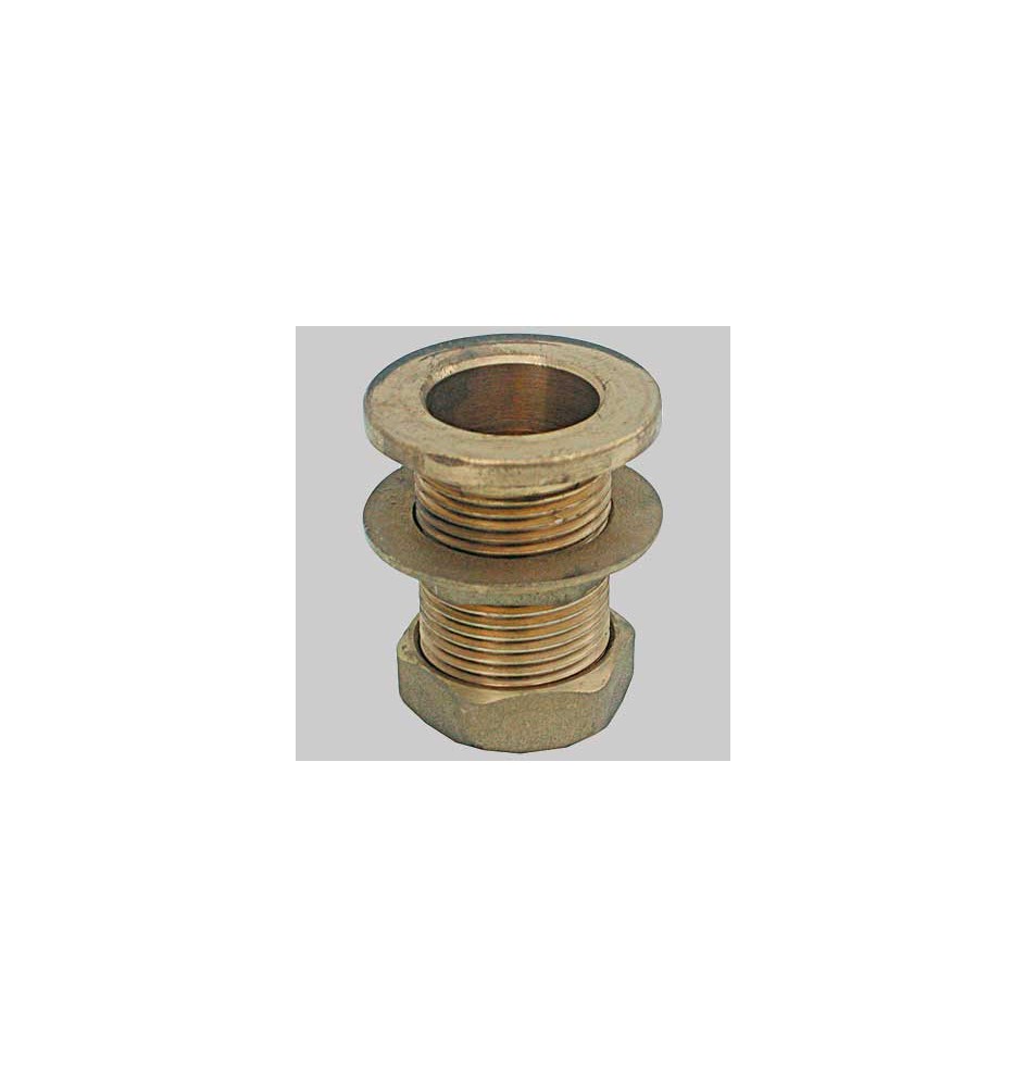 RACCORDO CON TAPPO PER CASSONE IN OTTONE - 1/2 Fil. Int. 3/8