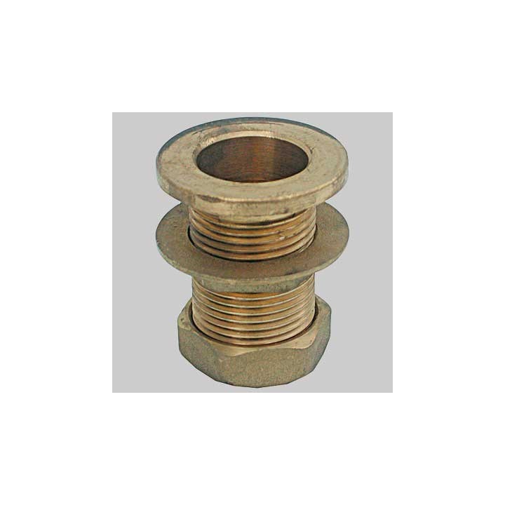 RACCORDO CON TAPPO PER CASSONE IN OTTONE - 3/4 Fil. Int. 1/2