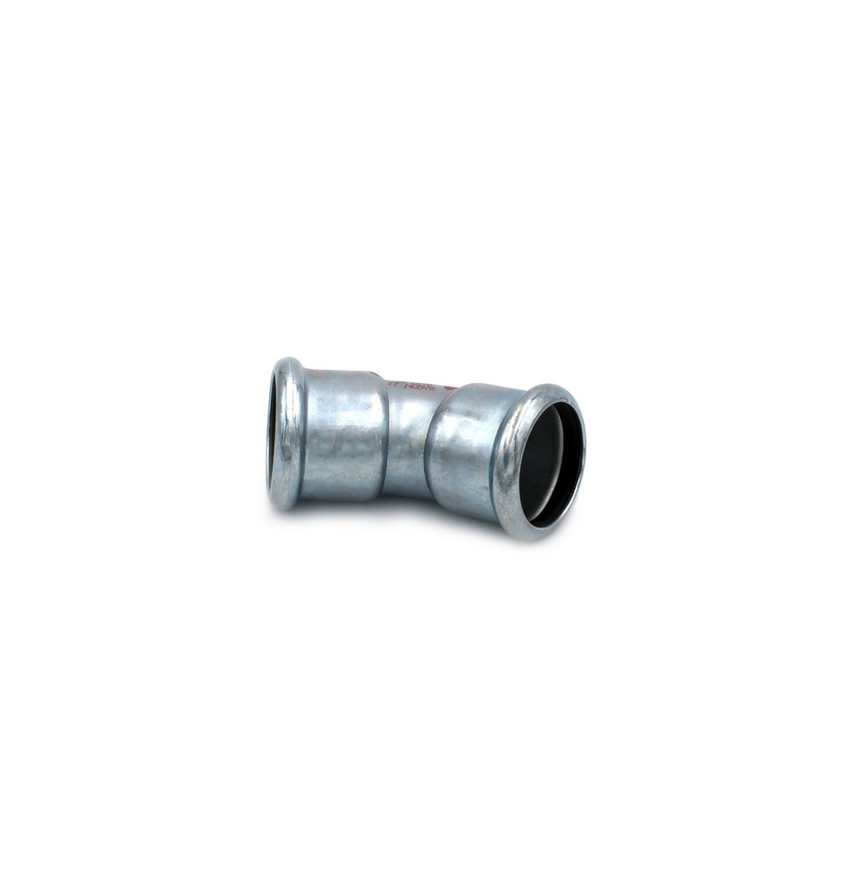 CURVA 45° FF A PRESSARE IN ACCIAIO CARBONIO STEEL PRES Diam. 28
