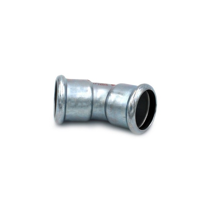 CURVA 45° FF A PRESSARE IN ACCIAIO CARBONIO STEEL PRES Diam. 28