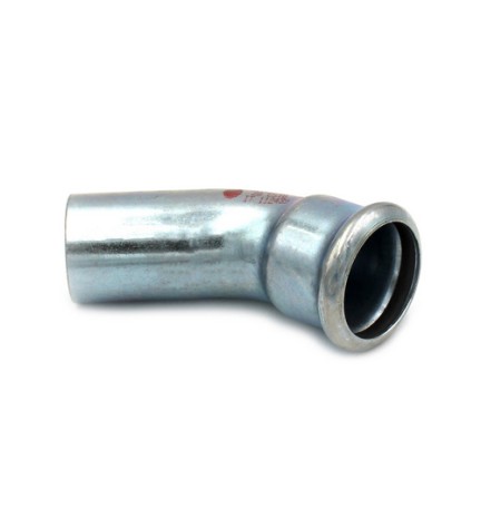 CURVA 45° MF A PRESSARE IN ACCIAIO CARBONIO STEEL PRES Diam. 35