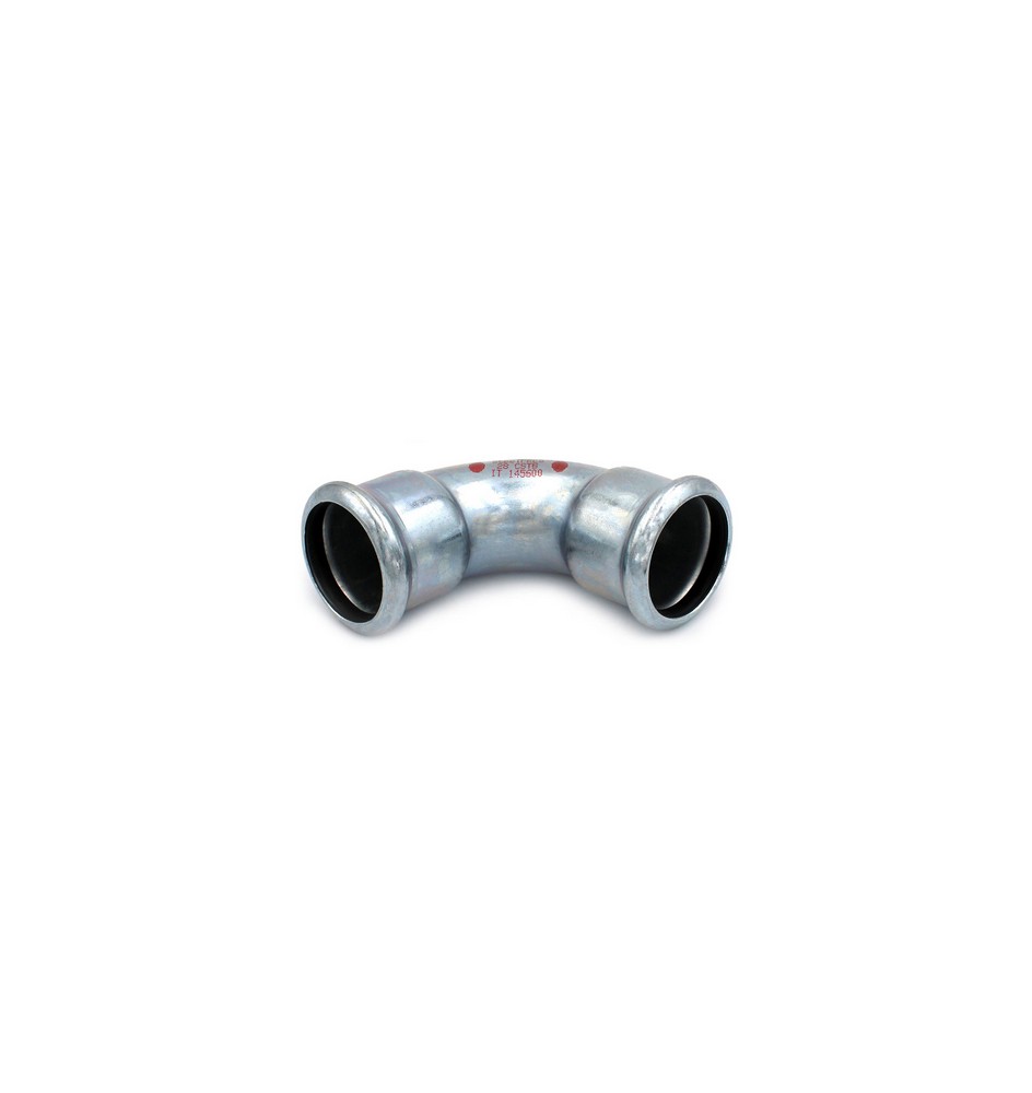 CURVA 90° FF A PRESSARE IN ACCIAIO CARBONIO STEEL PRES Diam. 22