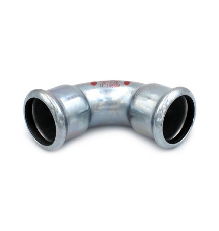 CURVA 90° FF A PRESSARE IN ACCIAIO CARBONIO STEEL PRES Diam. 54