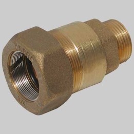 RACCORDO DI CONGIUNZIONE IN OTTONE MASCHIO - 1"1/2
