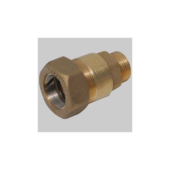 RACCORDO DI CONGIUNZIONE IN OTTONE MASCHIO - 1"1/2