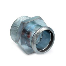 MANICOTTO MISTO FILETTO MASCHIO A PRESSARE IN ACCIAIO AL CARBONIO 1/2" x 22
