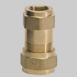 RACCORDO OTTONE PER TUBO FERRO F - 1/2