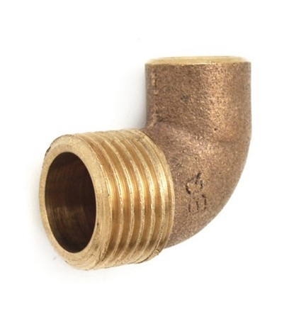 GOMITO BRONZO MF A SALDARE 1" x 28