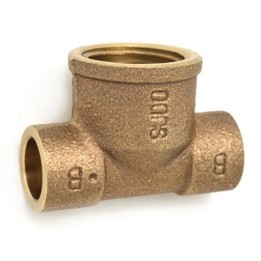 TEE BRONZO F. A SALDARE 1/2 x 18