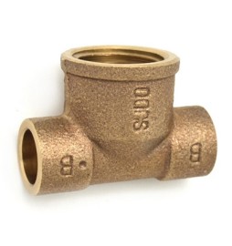 TEE BRONZO F. A SALDARE 3/4 x 22