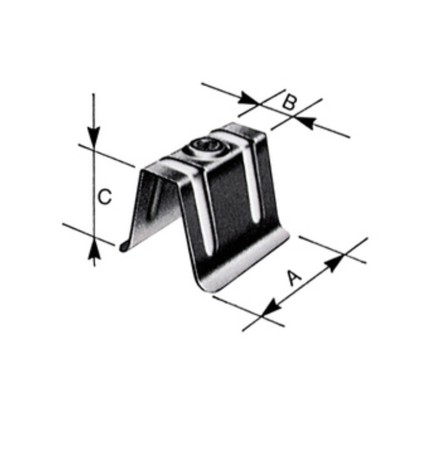 BS CAPPELLOTTO IN LAMIERA ZINC 50X20X40 MM 10 PZ
