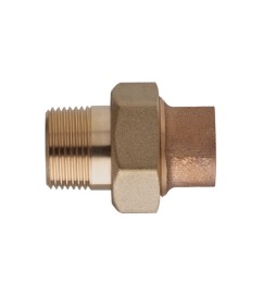 BOCCHETTONE BRONZO 3 PEZZI M. A SALDARE 1" x 22