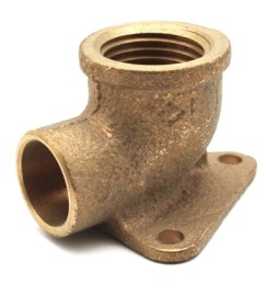 GOMITO BRONZO F. CON 3 FLANGE A SALDARE 1/2 x 12