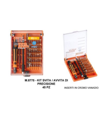 POGGI M8775 KIT SVITA AVVITA DI PRECISIONE 45 PZ