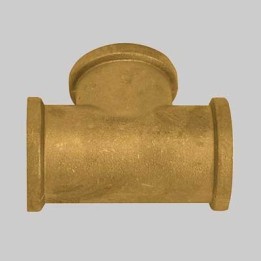 RACCORDO A TEE OTTONE GIALLO - 1/2 x 1/2 x 1/2