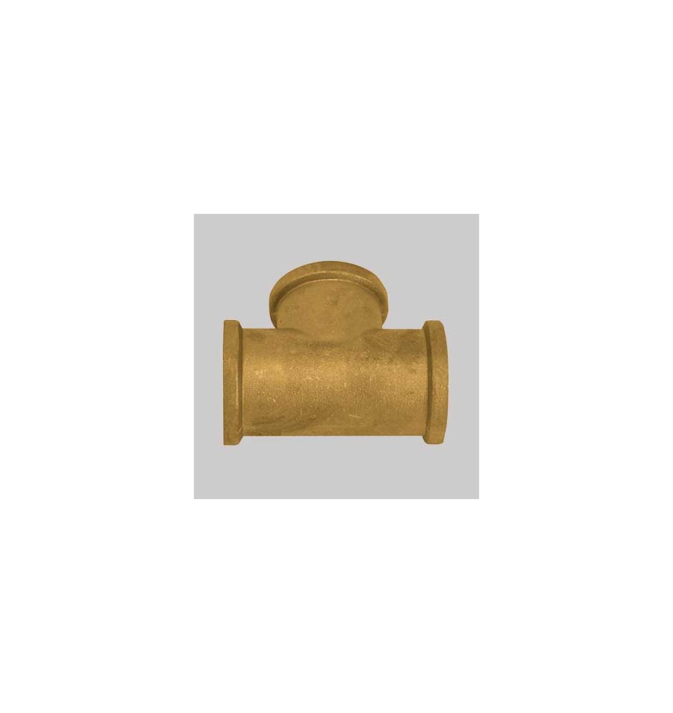 RACCORDO A TEE OTTONE GIALLO - 1/2 x 1/2 x 1/2