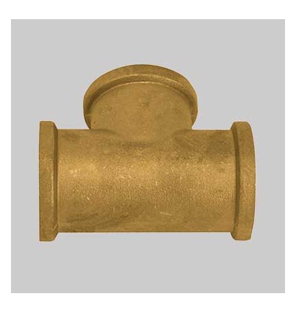 RACCORDO A TEE OTTONE GIALLO - 1/2 x 1/2 x 1/2