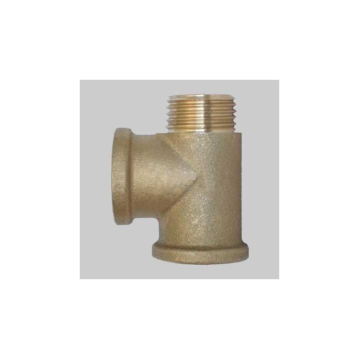 RACCORDO A TEE F-F-M OTTONE GIALLO - 3/4
