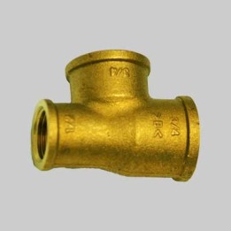 RACCORDO A TEE RIDOTTO LATERALE OTTONE GIALLO - 1/2 x 1/2 x 3/4