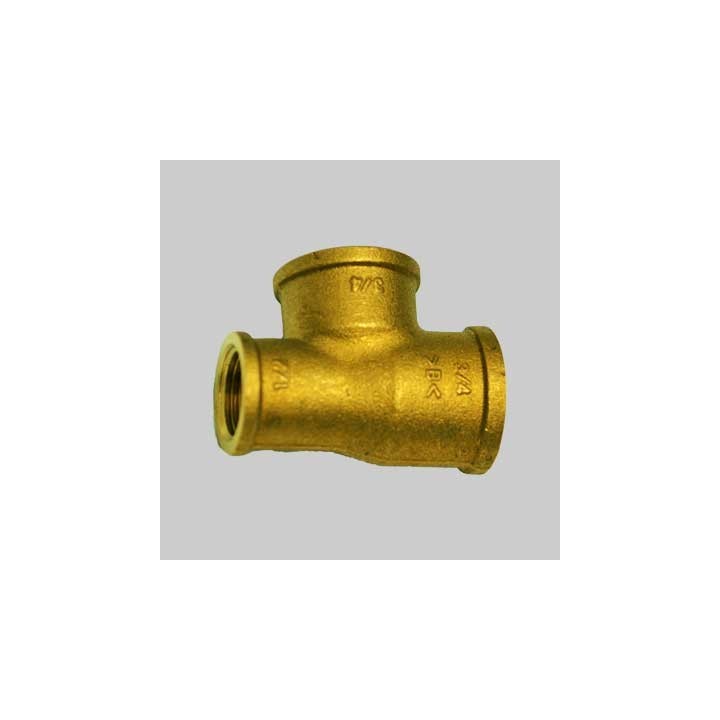 RACCORDO A TEE RIDOTTO LATERALE OTTONE GIALLO - 1/2 x 1/2 x 3/4