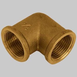 GOMITO FEMMINA/FEMMINA OTTONE GIALLO - 3/4 x 3/4