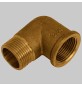 GOMITO MASCHIO/FEMMINA OTTONE GIALLO - 1/4 x 1/4