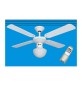 VENTILATORE A SOFFITTO 60W 3 VEL C/TELEC+LUCE D 105 BCO