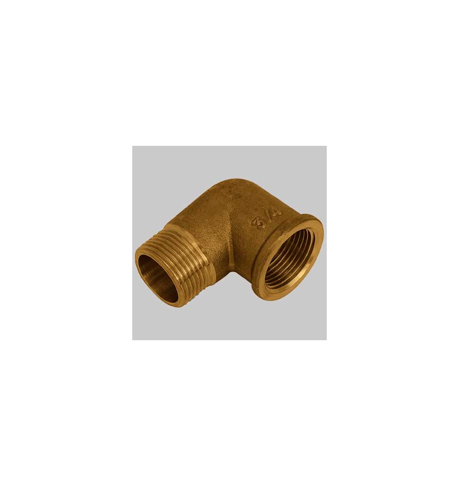 GOMITO MASCHIO/FEMMINA OTTONE GIALLO - 3/8 x 3/8
