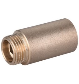 PROLUNGA FILETTATA MASCHIO-FEMMINA DA BARRA IN OTTONE GIALLO 3/8 x 50