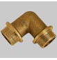 GOMITO MASCHIO/MASCHIO OTTONE GIALLO - 1/2 x 1/2