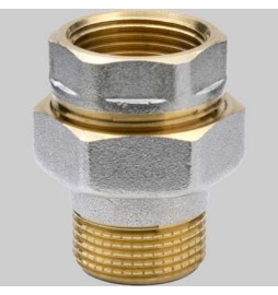 RACCORDO DIRITTO NICHELATO IN TRE PEZZI F/M - 1"1/2