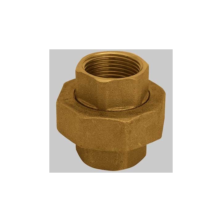 BOCCHETTONE FEMMINA/FEMMINA OTTONE GIALLO - 1"1/4 x 1"1/4