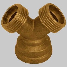 RACCORDO A Y OTTONE GIALLO - 3/4